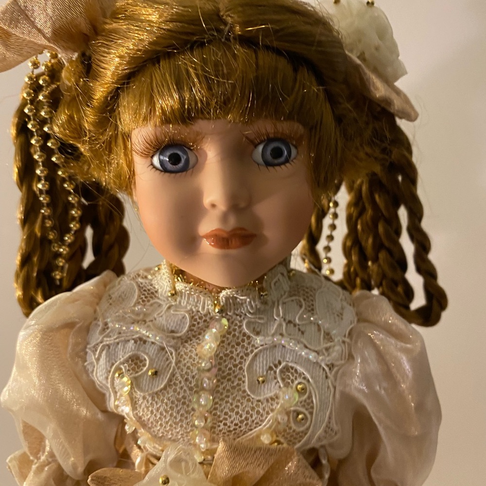 Collectors Choice Genuine Fine Bisque Porcelain Doll